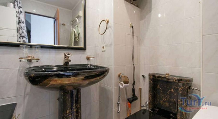 Голубая ванная в хрущевке