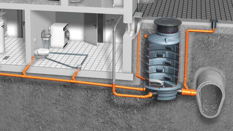 Канализационный отвод вентиляция