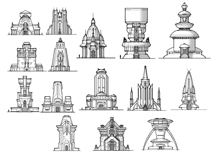 Архитектурный стиль рисование