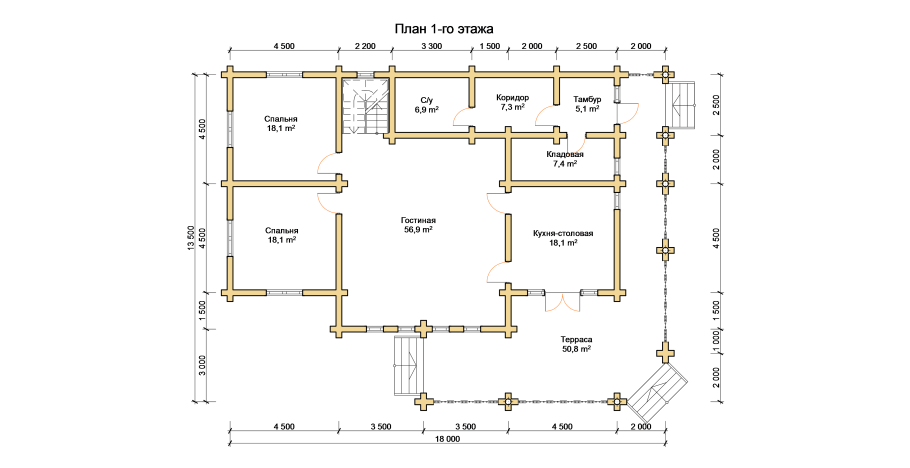 План этажа чертеж