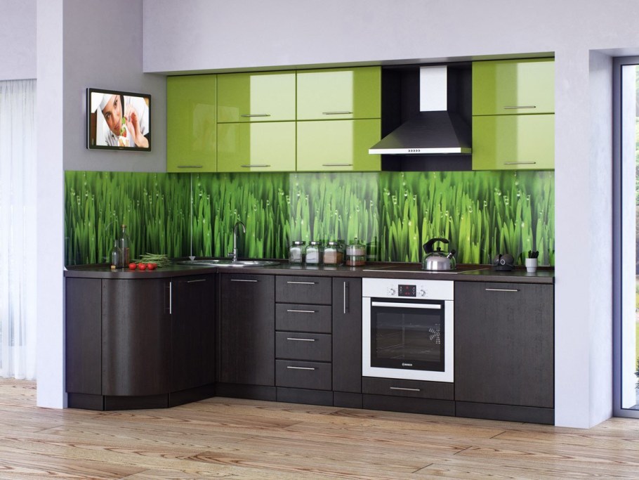 Кухня Валерия м лайм глянец венге