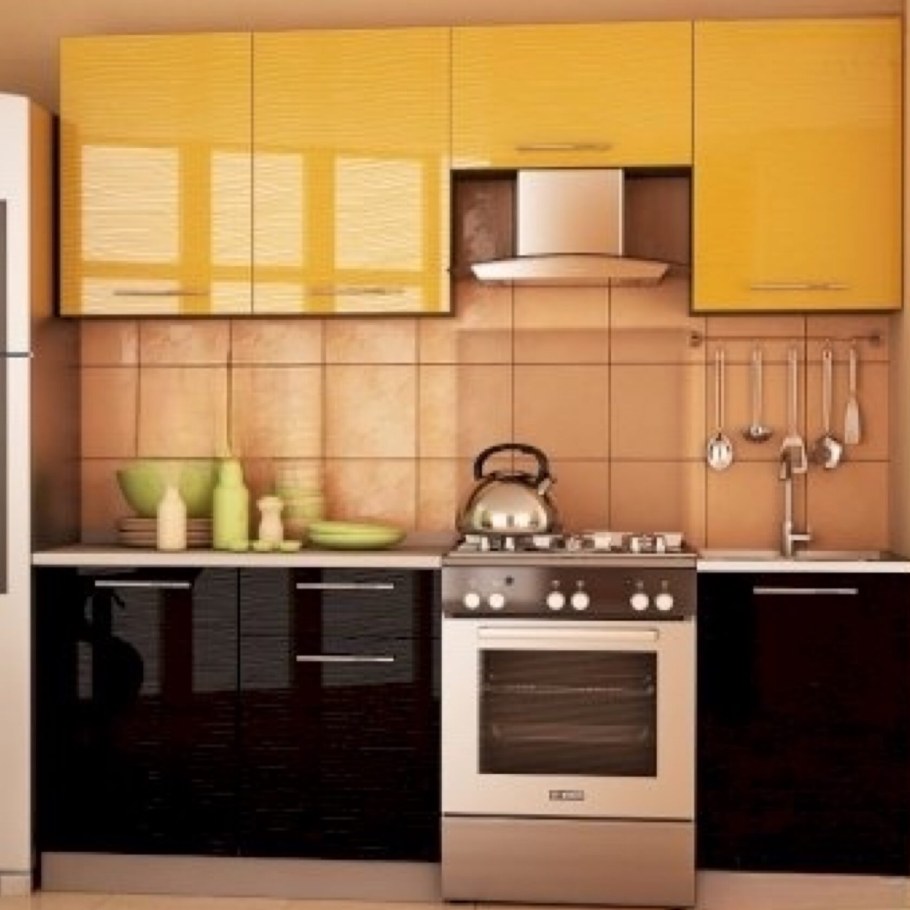 Кухня София Дюна 2.1м желтая