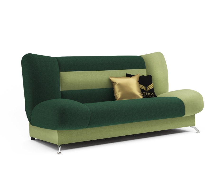 Диван mebel ARS лодочка - Астра зеленая ППУ