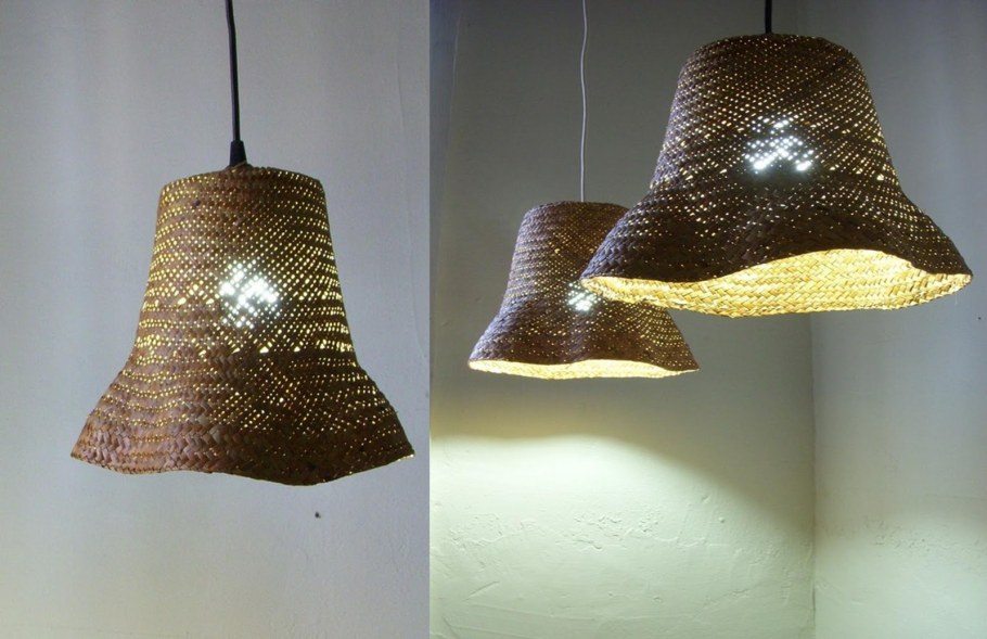 Абажур из шляпы
