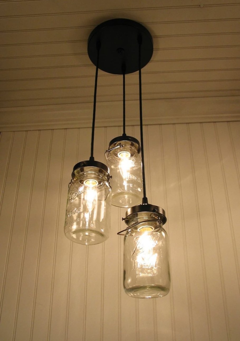 Светильники самодельные в банках