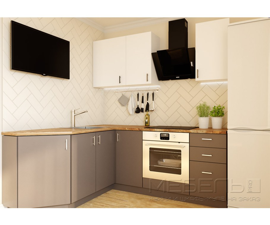 Угловая кухня 2 на 1.5