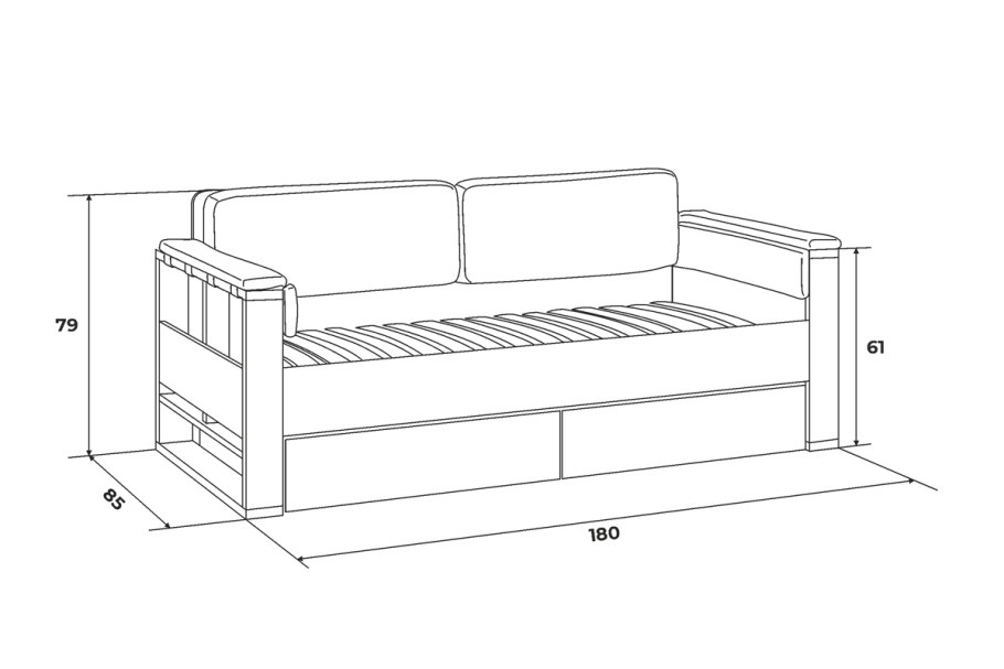 Диван еврокнижка Одэкс