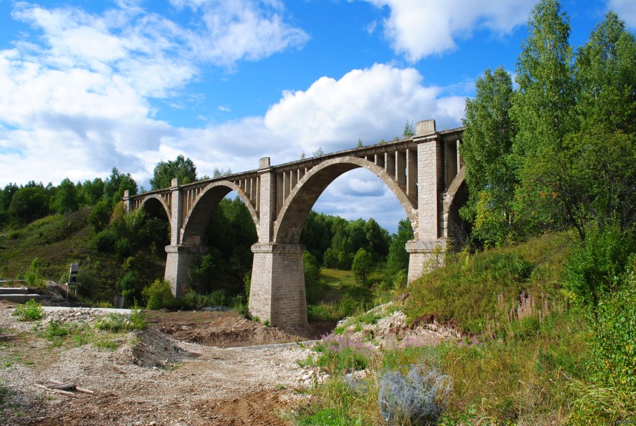Мост ЖД виадук Швейцария