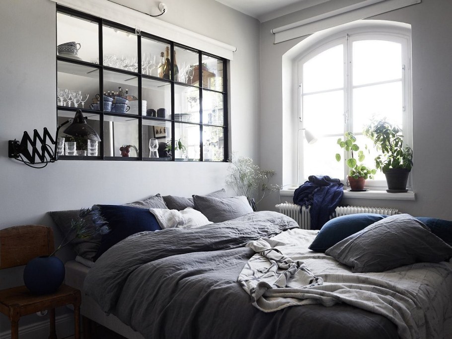 Идея перегородки с стеклоблоками