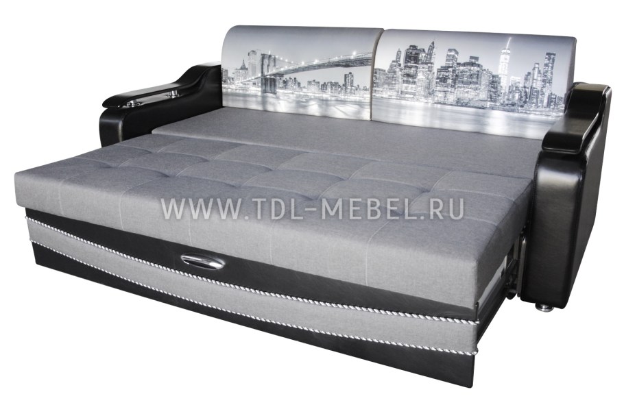 Диван прямой Лидер-3 Саванна Grey