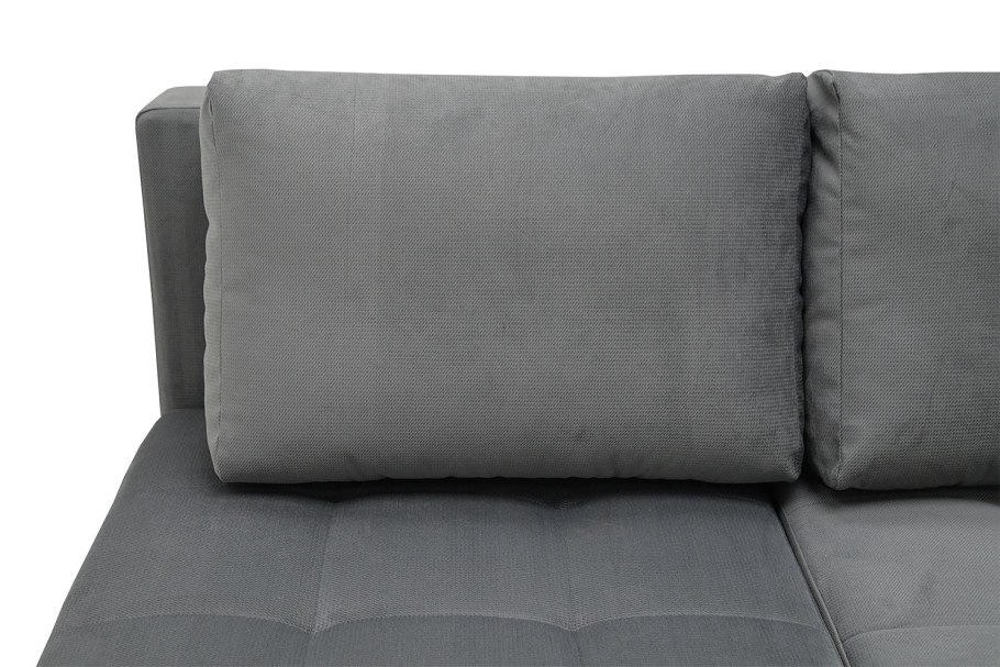 Диван трансформер Оливер серый рогожка