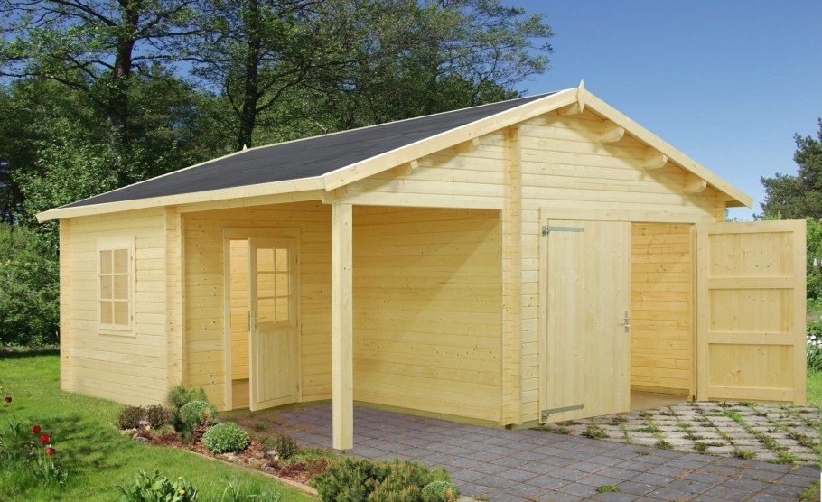 Навес гаражный d34l140