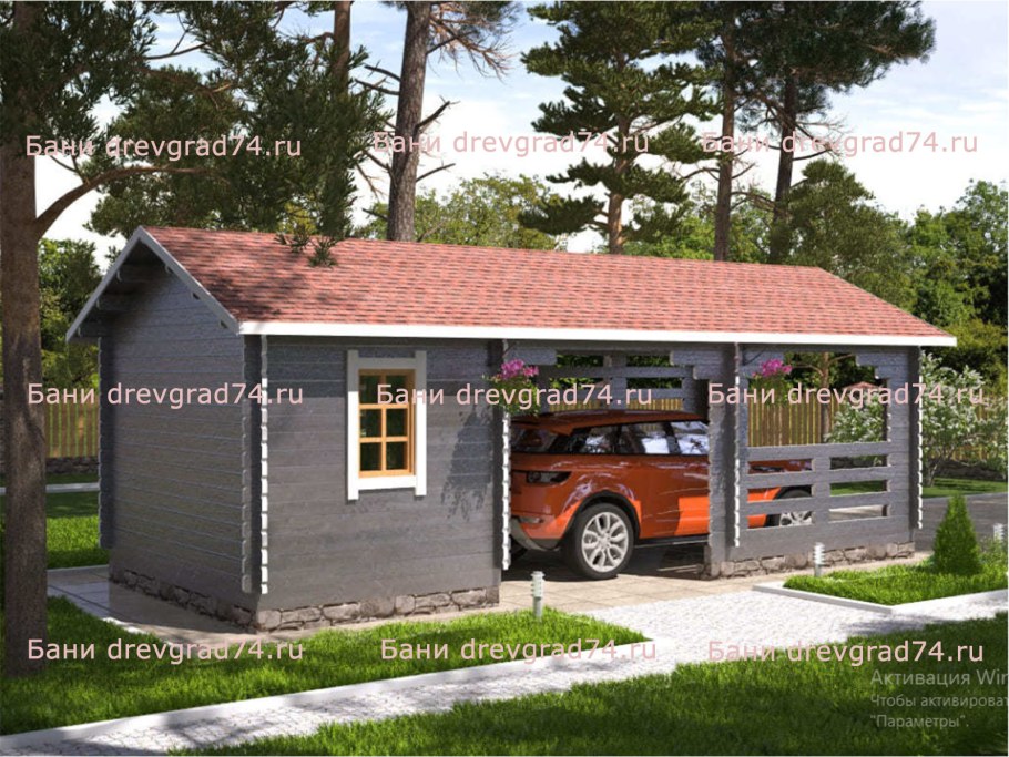 Гараж на даче