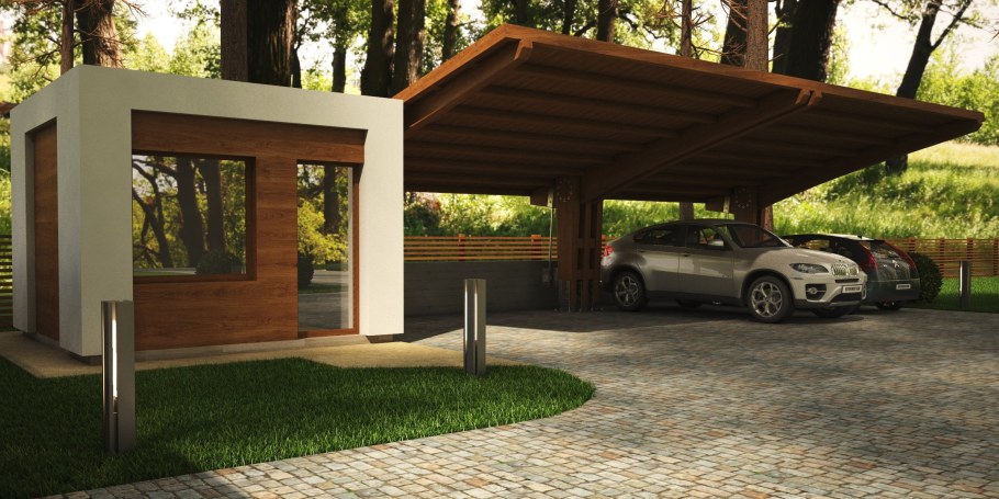 Подсветка навеса для автомобиля