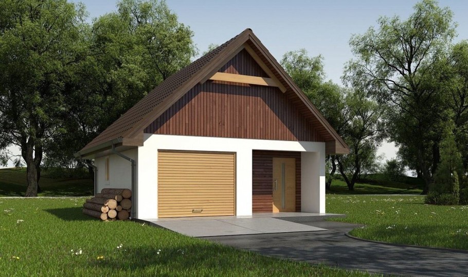 Домик с гаражом