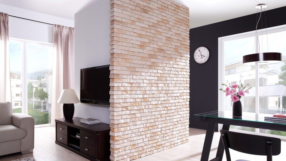 Имитация красного кирпича для внутренней отделки