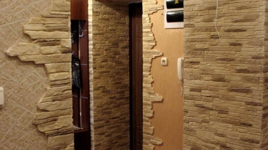 Гипсовый камень в интерьере