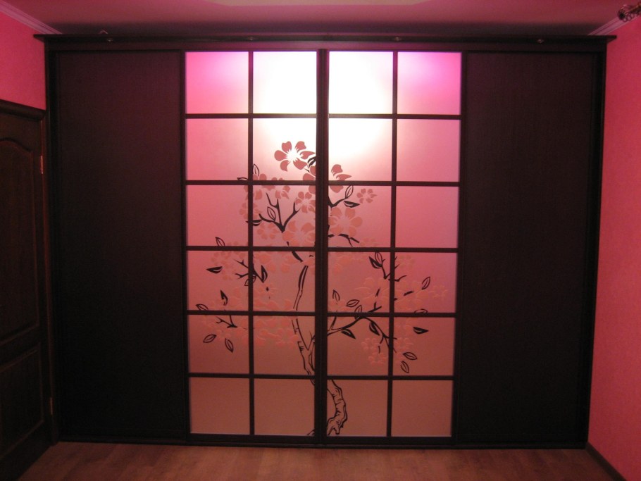 Шкаф купе в японском стиле