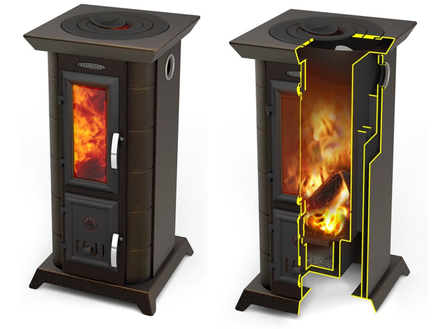 Печь-камин отопительная TMF статика тетра