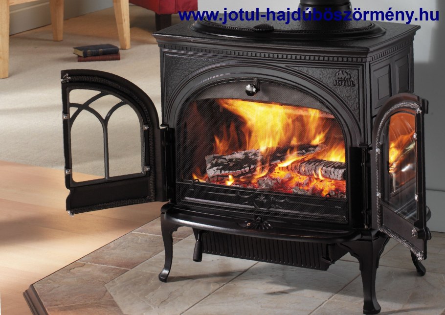 Чугунная печь-камин длительного горения