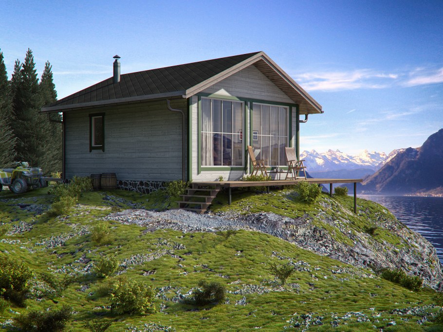 Дом на склоне