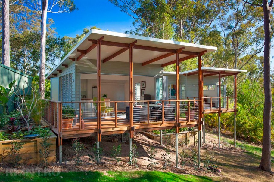 Террасированный дом на склоне