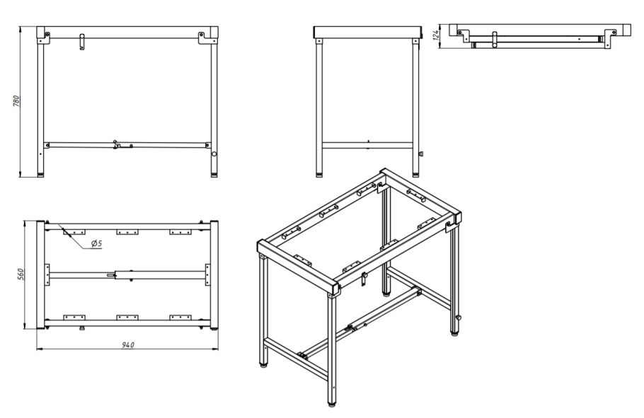 Flip Top верстак чертежи