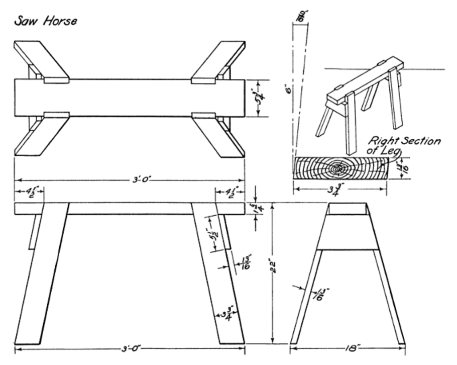 Верстак столярный 850х1700х500мм