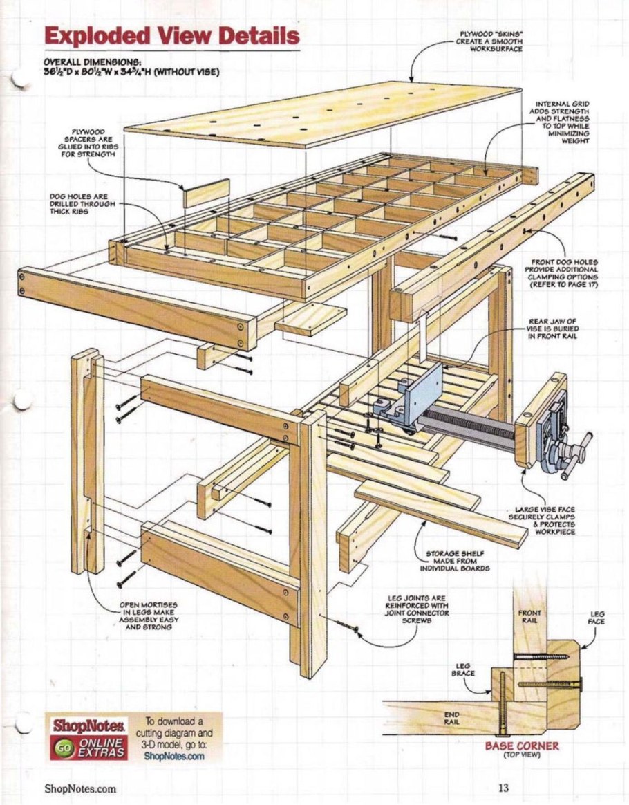 Царга стола Table