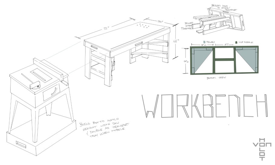 Столярный верстак чертеж габариты