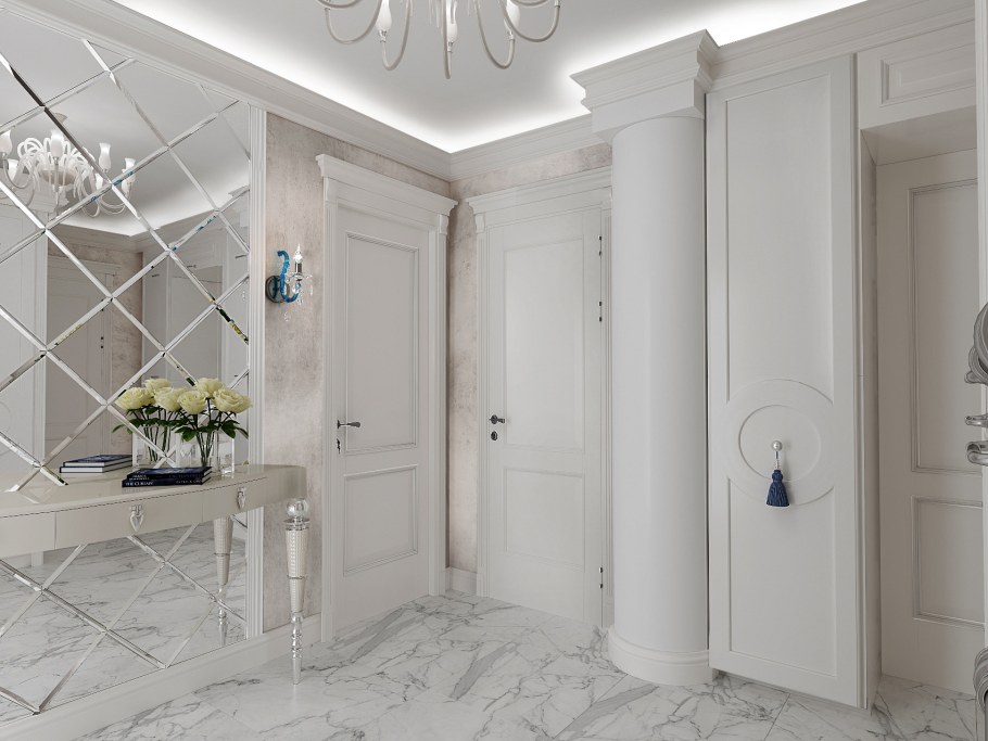 Прихожая Неоклассика белая