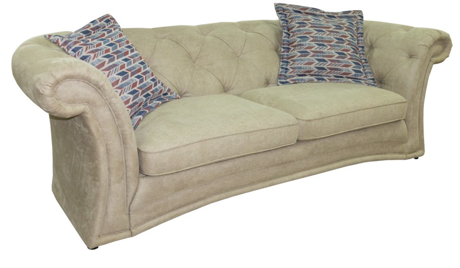 Угловой диван-кровать pushe «Бруклин» бежевый, велюр 2970х2050х104 мм