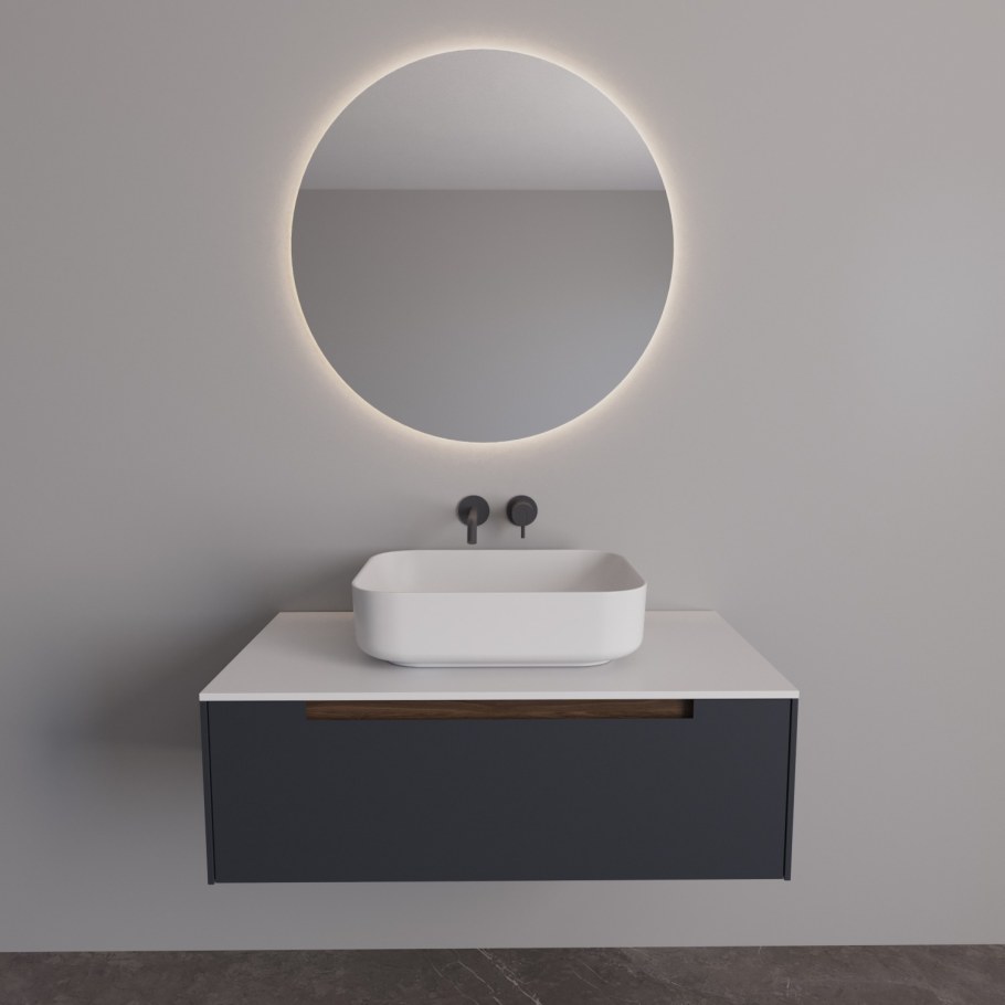 Тумба с выдвижными ящиками без ручек