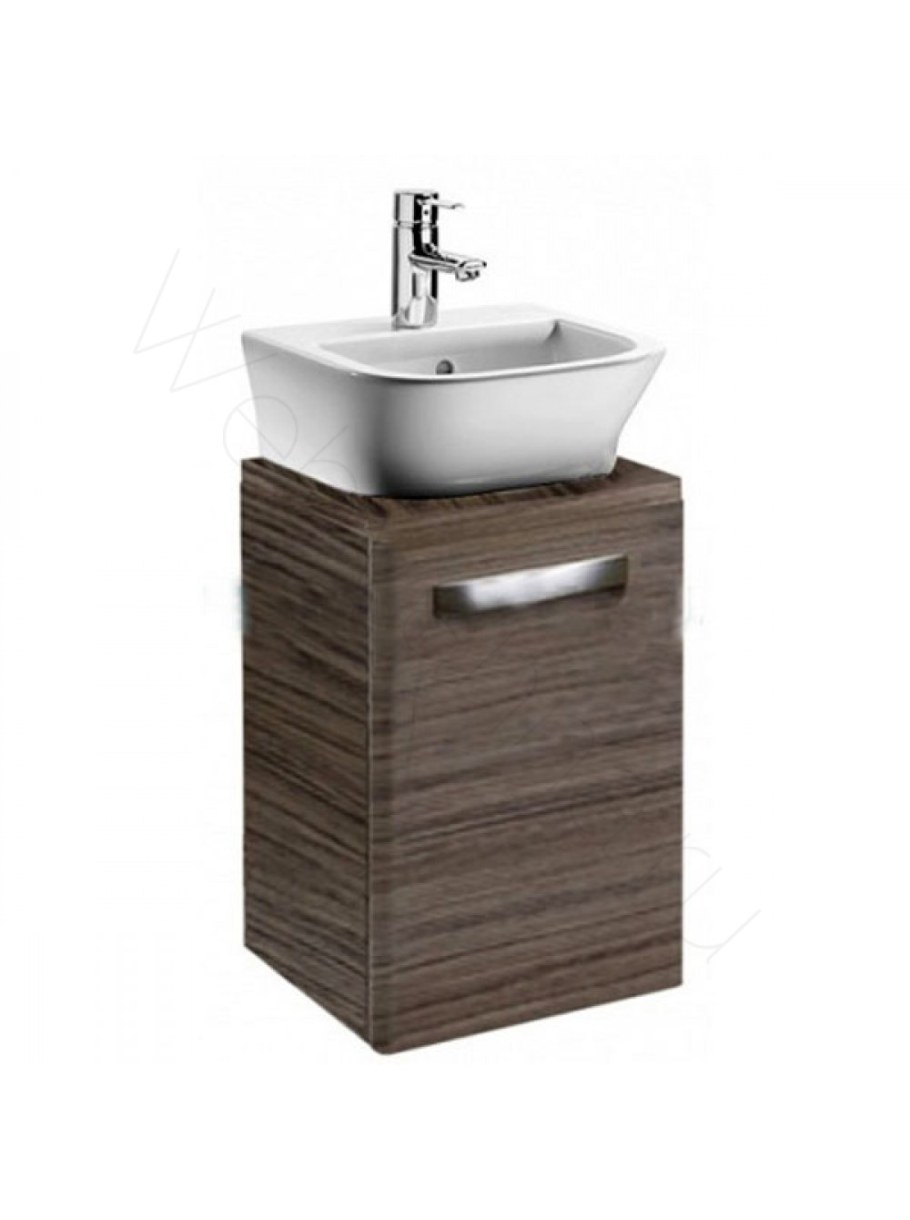 Тумба с раковиной напольная Sanstar Квадро 45 умывальник Фостер 45 белая