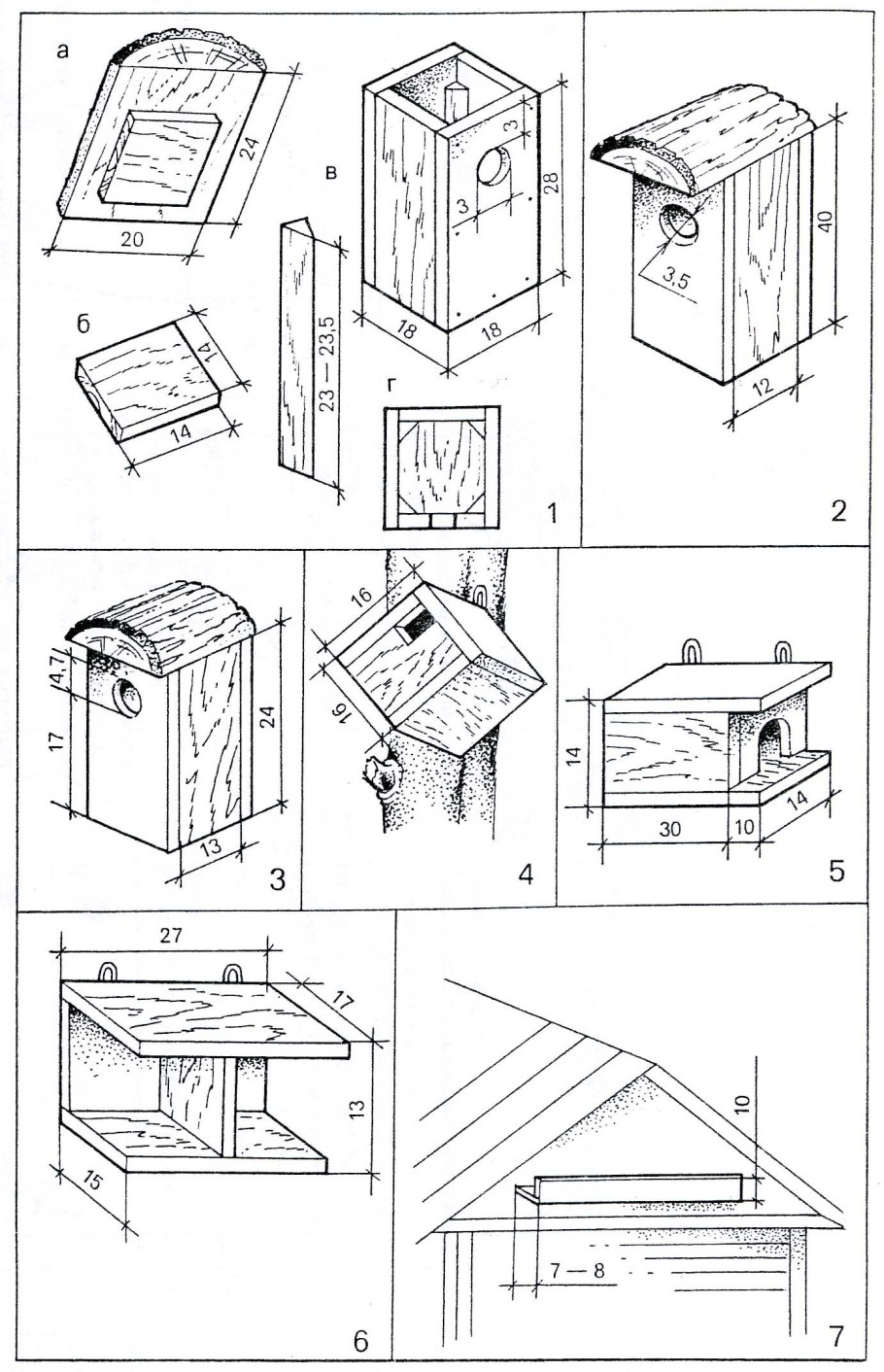 Скворечник бар чертеж