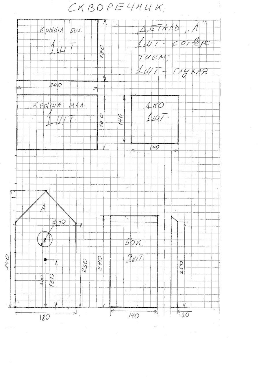 Каркасный сарай 3х3 чертеж