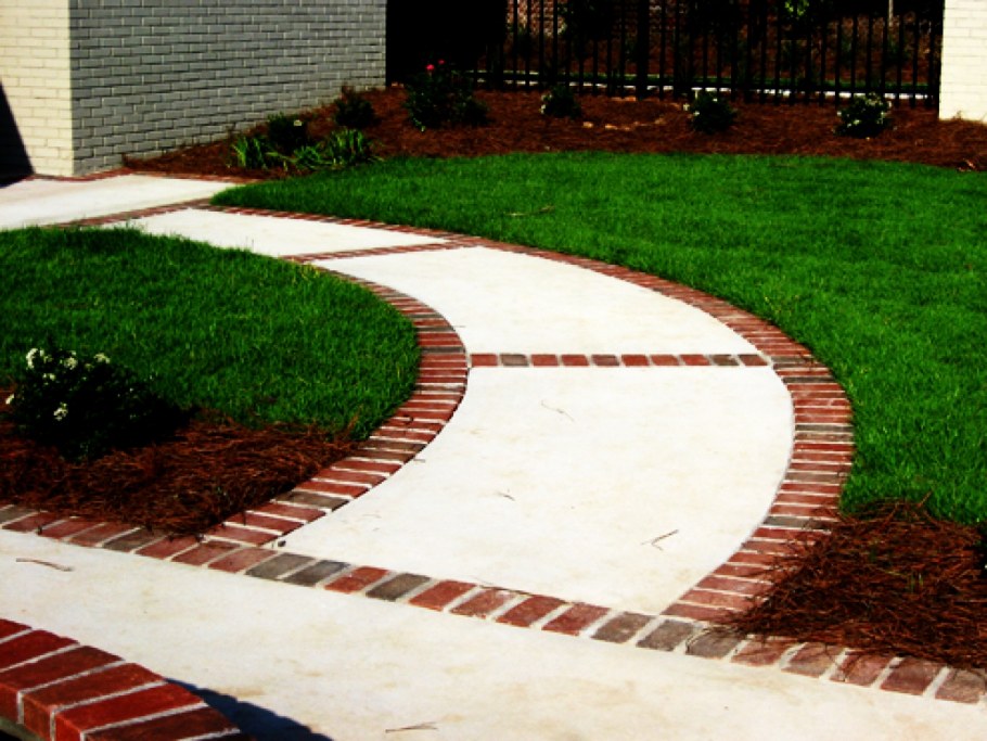 Красивые бетонные дорожки