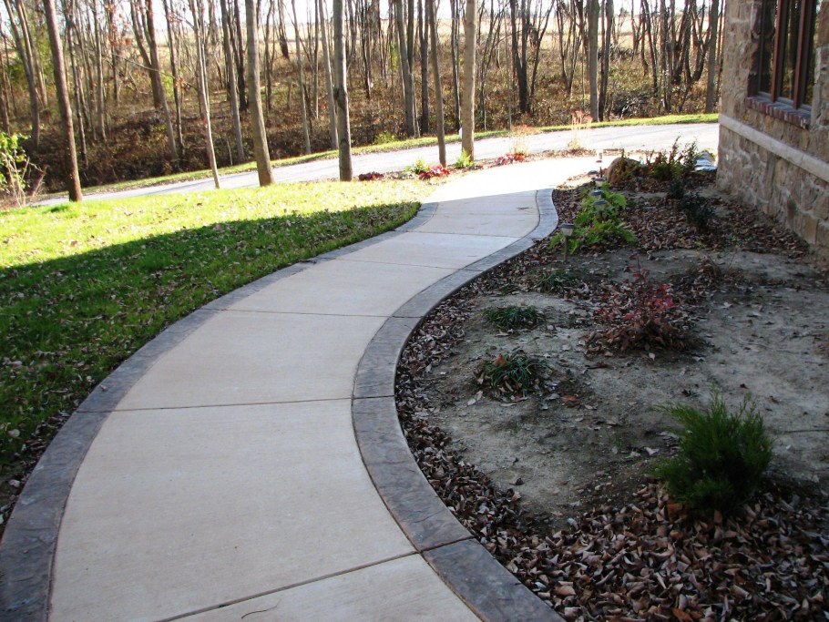 Шлифованные бетонные дорожки