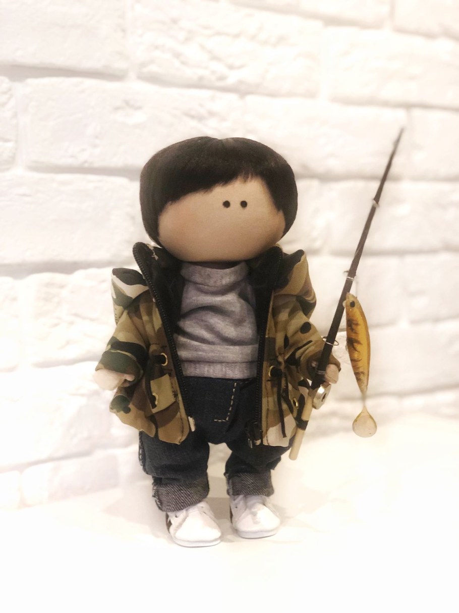 Куколка интерьерная Рыбак