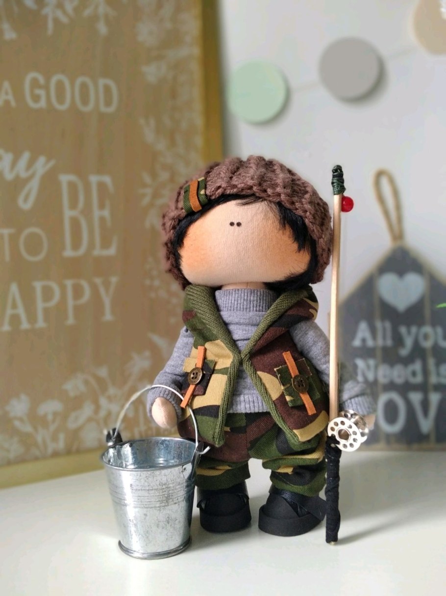 Текстильные куклы рыбаки прикольные