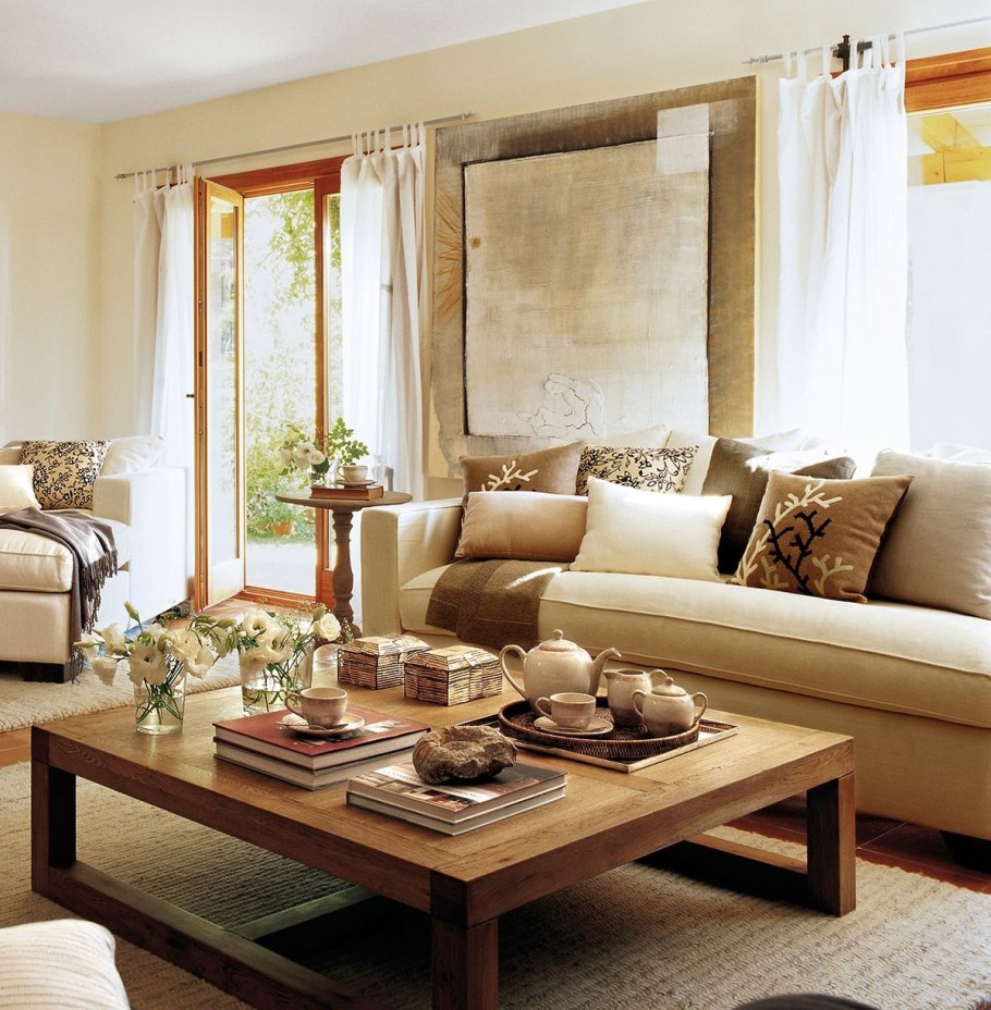 Уютные большие гостиные