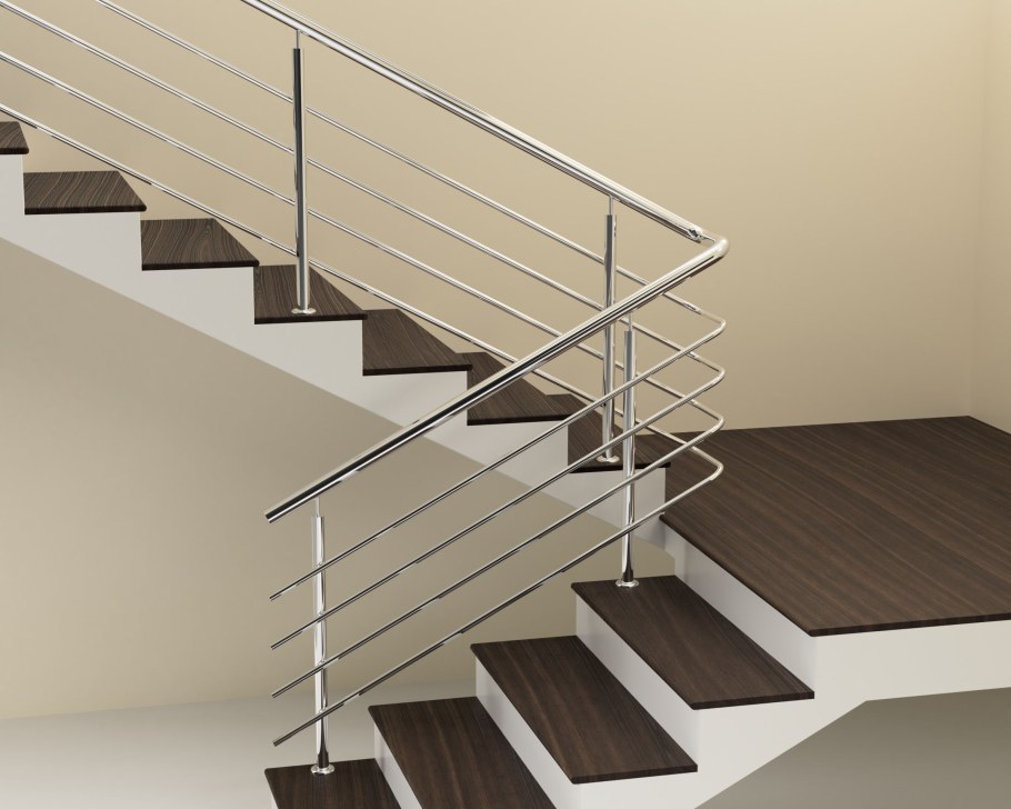 Перила 4 леерные из нержавейки