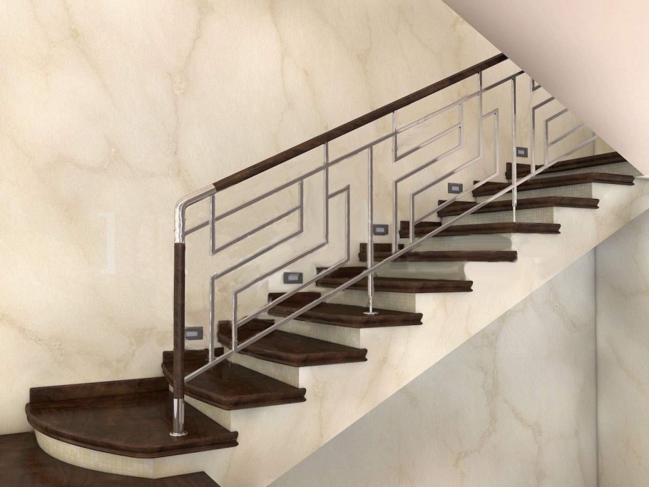 Перила для лестницы из нержавейки