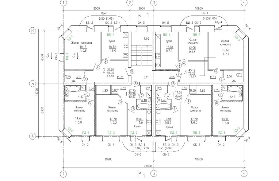 Планировки многоэтажных домов чертежи