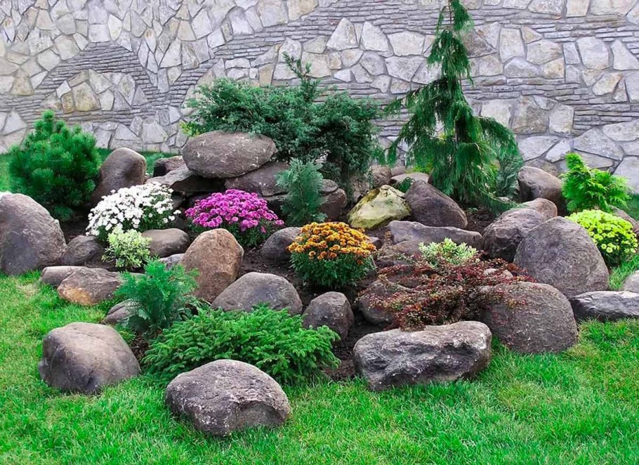 Рокарий с альпийской горкой