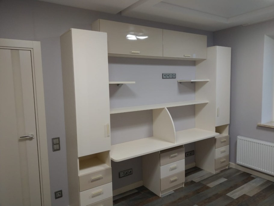 Hoff шкаф трехдверный белый дуб сонома