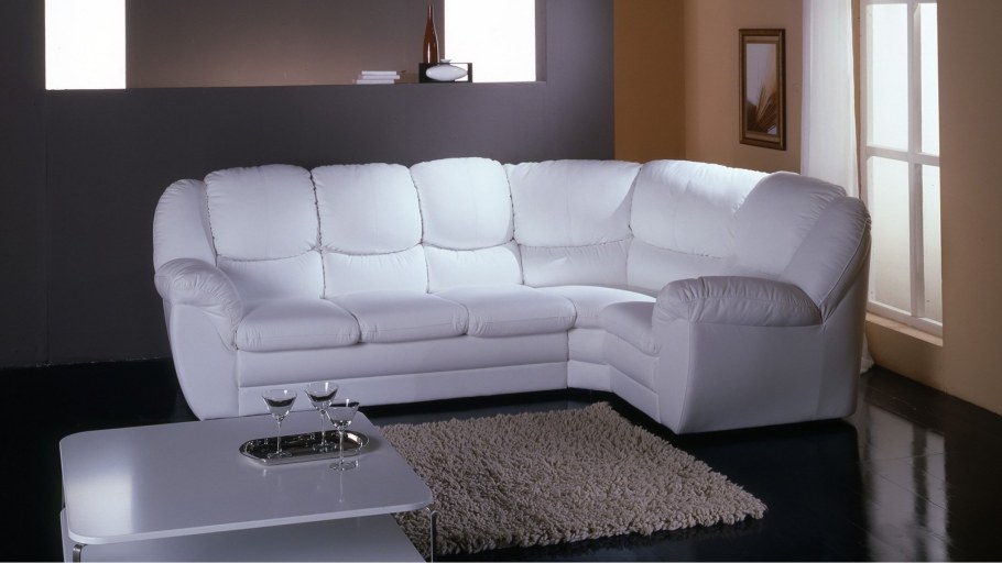 Кожаный диван трансформер