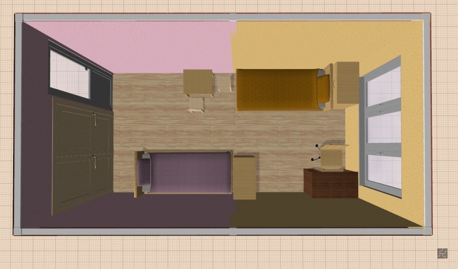 Расстановка мебели в узкой комнате