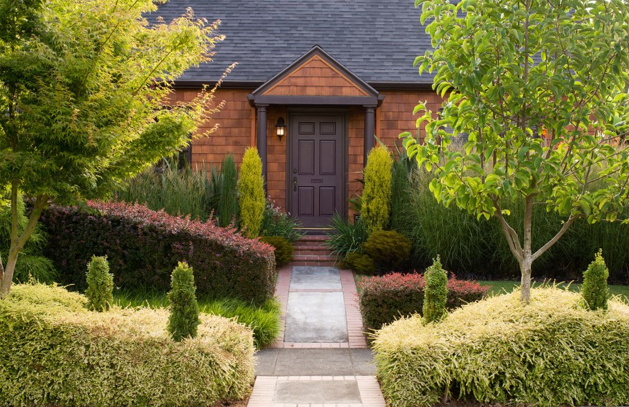 Ландшафт вокруг крыльца