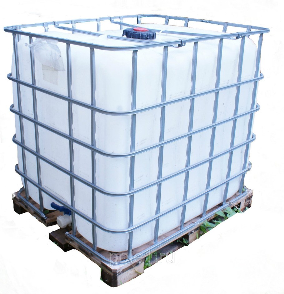 Система сбора дождевой воды в еврокубы